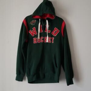 Minnesota Wild Hockey Zip Up Hooded Sweatshirt
